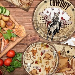 Cowboy Birthday Disposable Tableware (Plates, Napkins, Forks)