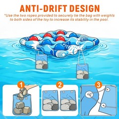 Inflatable Tic Tac Toe Pool Toys, Fun Swimming Pool Game, Floating Water Toy …