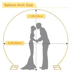 Round Backdrop Stand, Balloon Garland Arch Backdrop Stand Metal Balloon Arch …