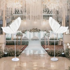 2PC LED Light Wedding Butterfly Floor lamp Creative Butterfly Ceiling Lamp Props