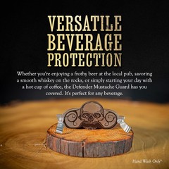 THE VINTAGE GROOMING CO. Defender Mustache Guard | Moustache Drinking Protect…