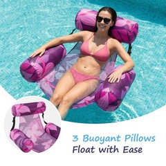 Inflatable Pool Float Chair – Pool Floats Adult Heavy Duty, Water Floating Lo