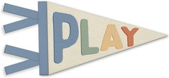 Kids Playroom Decor, Play Sign Wall Felt Pennants Banners Flags, Boho Colorful