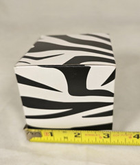 Small Gift Cubes Boxes for Party Favors 3.25″x3.25″ Zebra Table Decor