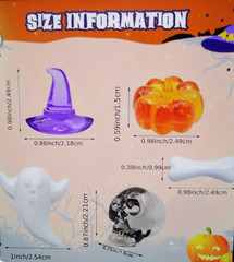 HAPPY HALLOWEEN Table Scatter/Vase Filler ASSORTED HALLOWEEN ICONS ~ 25 Pcs