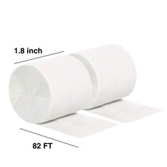 6 PCS White Crepe Paper Streamers Party Streamer Decor 1.77 Inch x 82 Ft