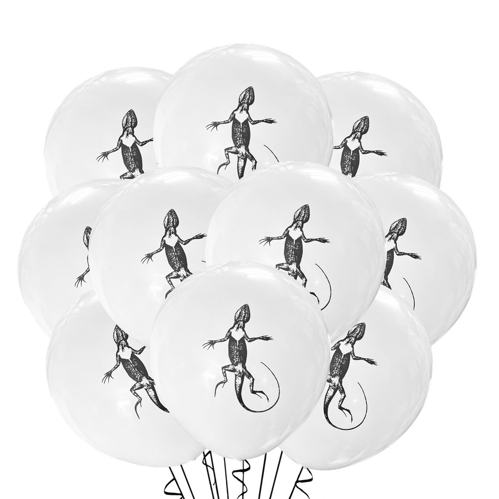 Lizard Balloons 12 Count Latex, Reptile Decorations Theme Party, 12Inch Stand…