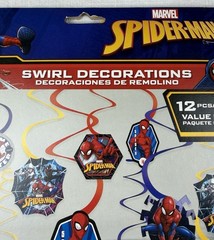 3 Spider-Man™ Webbed Wonder Swirl Value Pack Set of 12 Ultimate Party Decor…