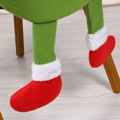 Chair Covers Santa Claus Red Hat Chair Cap Kitchen Dining Chair Slipcovers