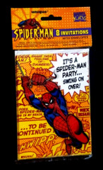 Vintage Spider-man Party 1999 Plates, Cups, Napkins, Favors, Invites, 11 Items