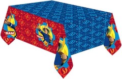 (PKT) Child Fireman Sam Plastic Tablecover Table Cover
