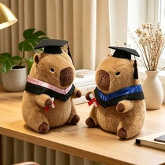 Graduation Capybara Plush Toy Soft Stuffed Animal Congrats Grad Gift