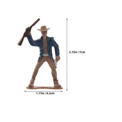 20Pcs Durable Plastic Western Figurines Set for Cake Toppers and Wild West Decor