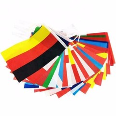 50FT Long 32 Nations XL World Flags Fabric Flag Party Bunting