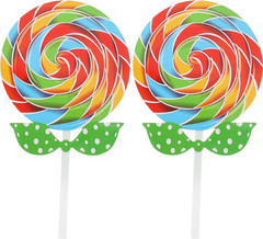 2 Pcs Lollipop Prop Large Lollipop Decoration Giant Fake Candy Huge Lollipop Pho
