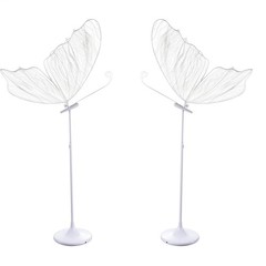 2PCS LED Light Wedding Butterfly Floor Lamp Christmas Deco Ceiling Lamp Prop