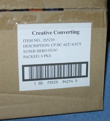 Box Of (6) Creative Converting 3D Super Hero Centerpiece 12″x27″