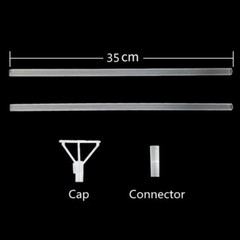 LED Light Up Bobo Kit 8 pack flashing handles sticks connectors cup NO BALLOONS