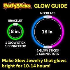 Ultra Bright Glow Sticks Bulk Party Supplies 400 Pack – 8″ Glow in the Dark L…