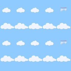 2 Pack Cloud Garland White Cloud Felt Banner Wall Decor Baby Shower Sky Theme…