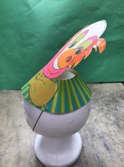 Vintage Clown Paper Party Hat – My Name – Unique Industries – RARE – Fast Ship!