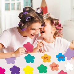 120Pcs Flowers Cutout, Spring Summer Paper Cutouts, Floral Bulletin Board Decor