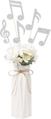 10 PCS Silver Music Notes Centerpieces Party Decorations Event Table Decor