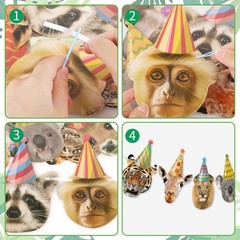 Multicolor Safari Animals Birthday Banner – Perfect for Wild Jungle Celebrations