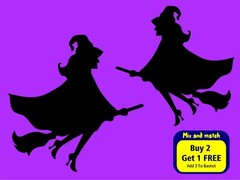 Halloween Vinyl Stickers Window Decorations Spooky Party Kids Pumpkin Bats Ghost