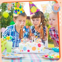 Breling 90 Pc Cake Banner Bohemian Color