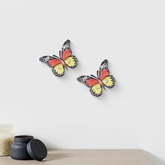 Intricate Iron Butterfly Wall Art Pieces Decorations for Home or Garden Areas