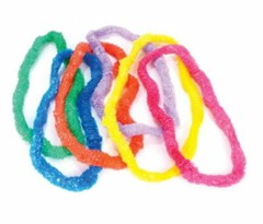 New 12 pack of multi colored hawaiian luau leis beach tropical party canivals