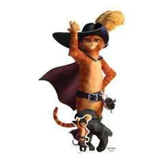 Puss in Boots Ole Pose Cardboard Cutout with FREE Mini Standee / Standup – Shrek