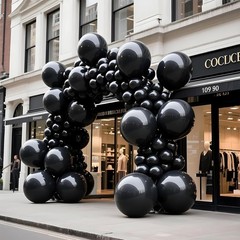 Black Balloons 9pcs 36 Inch Extra Large Big Jumbo Giant Matte Black Latex Hel…