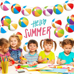48Pcs Beach Ball Cutouts Summer Bulletin Board Decorations Colorful Beach Ball P
