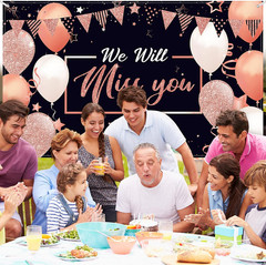 We Will Miss You Banner- Extra Large 72 X 44 Inch, Graduation Backdrop for 2026