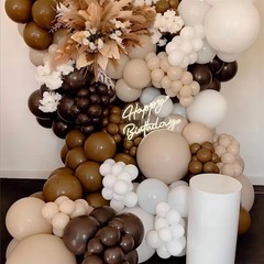 Dark Brown Balloons, 140pcs 18 12 10 5 Inch Different Sizes Pack Party Latex …