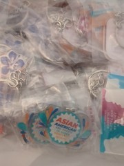 Asian American & Pacific islander Pins, Buttons,Keychain, Braclets