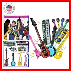 10 Pieces Inflatable Instruments Party Props Set Photo Booth Props Inflatable…