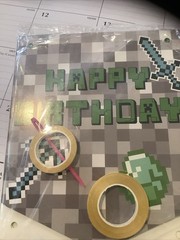 Minecraft Birthday Party Supplies,52Pcs Minecraft Decorations Banners