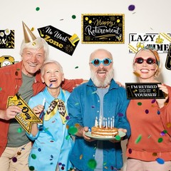 Retirement Party Decorations 20 Pieces Happy Retirement Party Signs for Black an