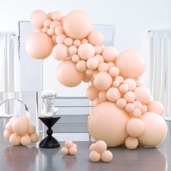Pastel Orange Balloons 100 pcs Different Sizes of 36 18 12 10 5 Inch Baby Pal…
