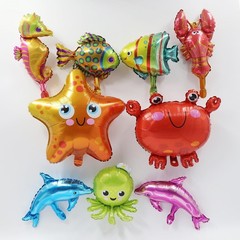Ocean Themed Party Decorations 165pcs Balloon Arch Kit, Marine Animals, Under Se