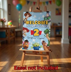 Personalised Printed Toy Story Birthday Foam Board Event Welcome Sign A3