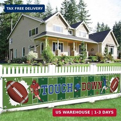 KatchOn, XtraLarge Football Yard Banner – 120×20 Inch | Football Party Backdrop