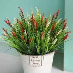 alyptus Artificial Flowers Outdoor 12 Bundles Fake Plants Large, Red