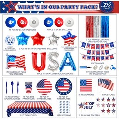 Vibrant Balloon Assortment for Independence Day
