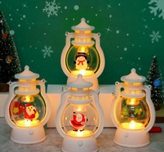4/2× LED Christmas Hand-held Lamp Night Light Lantern Decor w/ Batteries Gift US