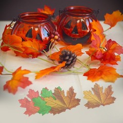 75Pcs Artificial Maple Leaves Cutouts Leaf Red Yellow Green 3.5×2.8″