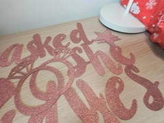 Bunting Decorations Party ‘He Asked She Said Yes Engagement’ Banner DIY Pink